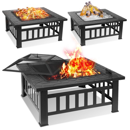 Large fire pit - fire, table