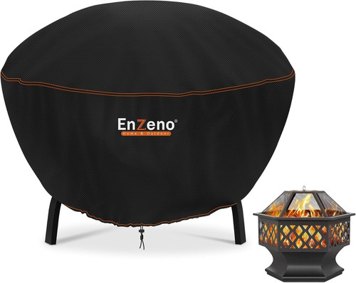 Fire pit cover round - pit, outdoor