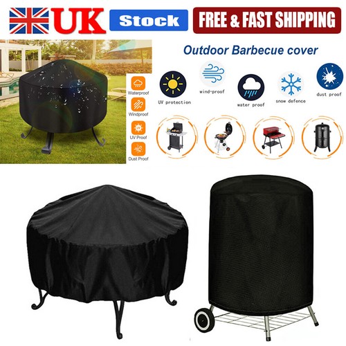 New patio round fire pit - new, cover
