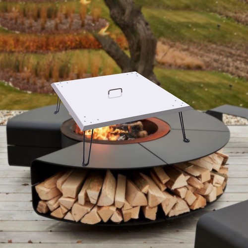 Fire pit cover square - square,