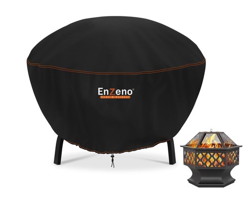 Enzeno fire pit cover - pit, cover,round