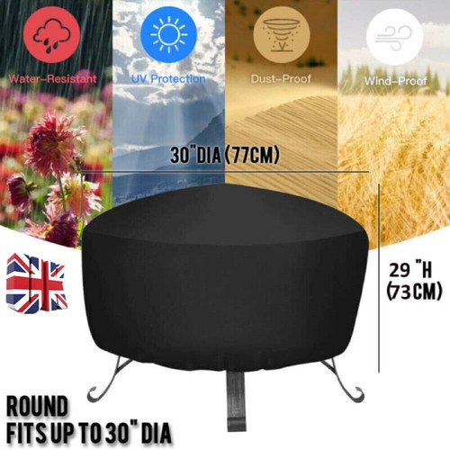 Patio round fire pit cover - pit,