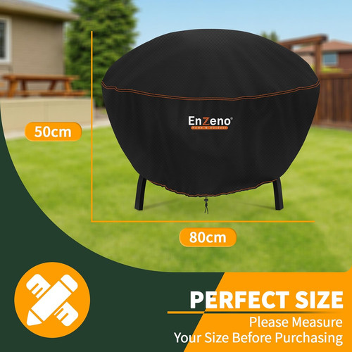 Enzeno fire pit cover round - fire, cover,round